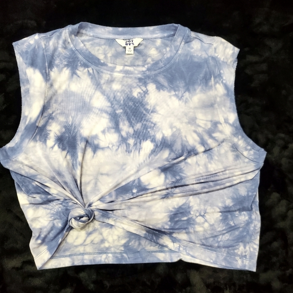 JoyLab Blue Tie-Dye Women's Top